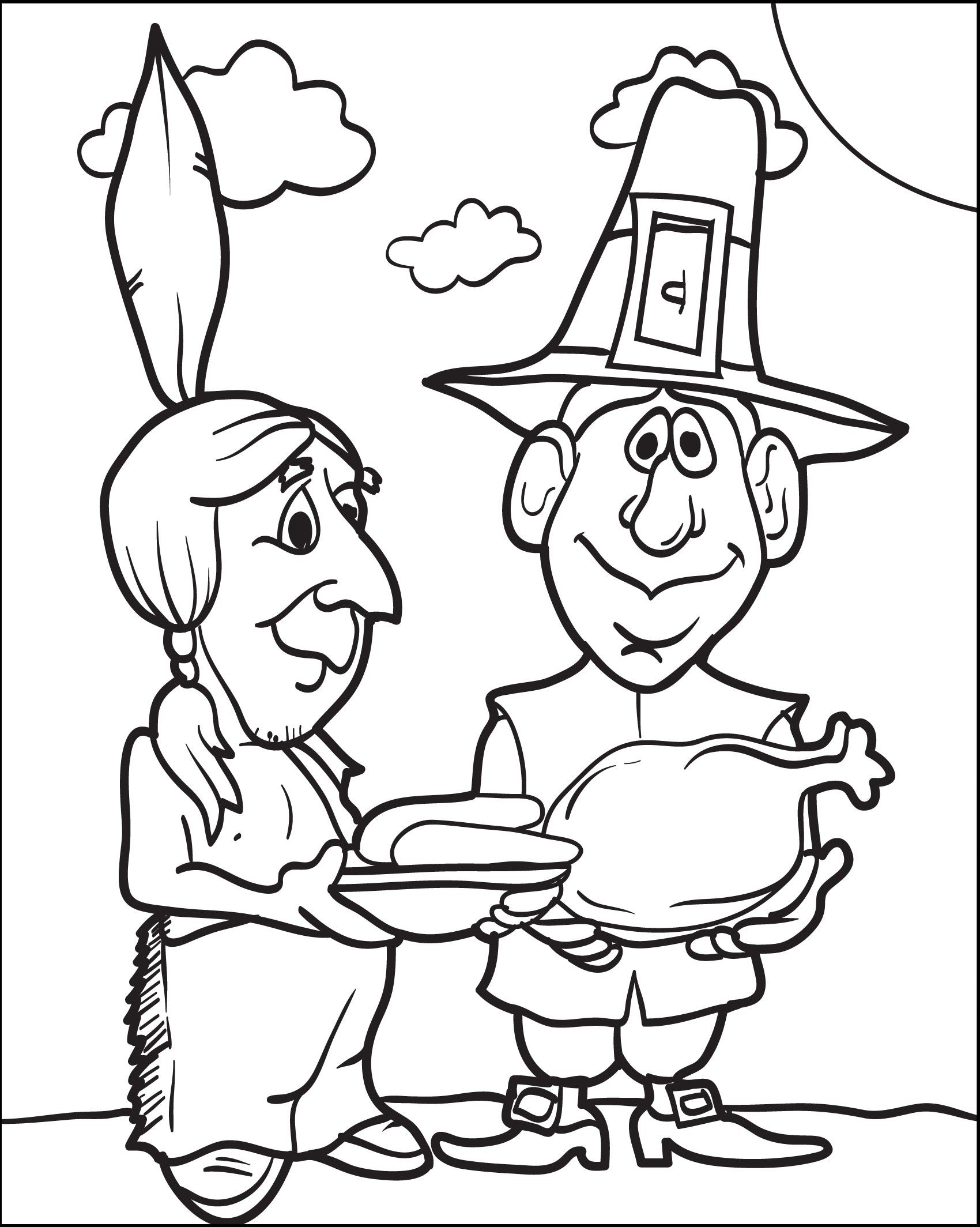 Free Printable Pilgrim Coloring Pages For Kids - Best Coloring in Thanksgiving Pilgrim Coloring Sheets