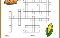 Free Printable Thanksgiving Crossword with regard to Fun Coloring Sheets For Thanksgiving Crossword Puzzle