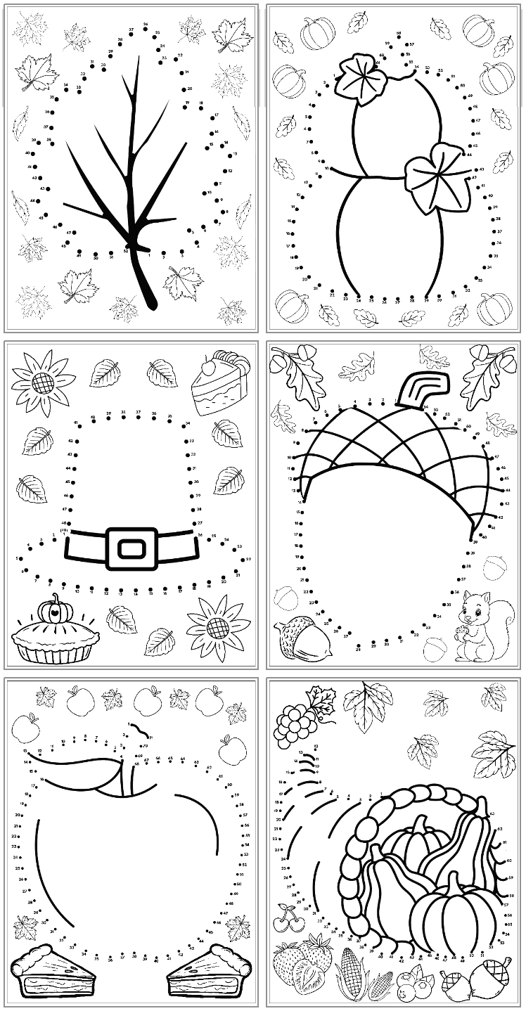 Free Printable Thanksgiving Dot To Dots - The Artisan Life regarding Dots Thanksgiving Dot Color Sheets