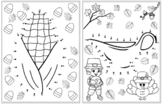 Free Printable Thanksgiving Dot To Dots - The Artisan Life with Dots Thanksgiving Dot Color Sheets