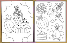 Free Thanksgiving Coloring Pages For Kids! ⋆ The Hollydog Blog in Thanksgiving Coloring Sheets Pre-K