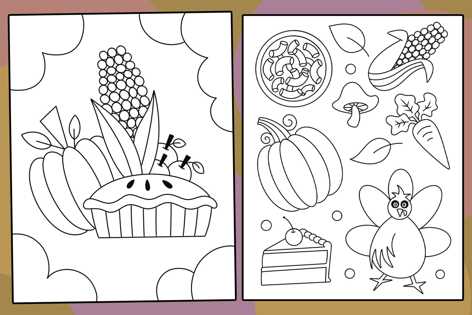 Free Thanksgiving Coloring Pages For Kids! ⋆ The Hollydog Blog inside Thanksgiving Coloring Sheet For Pre-K