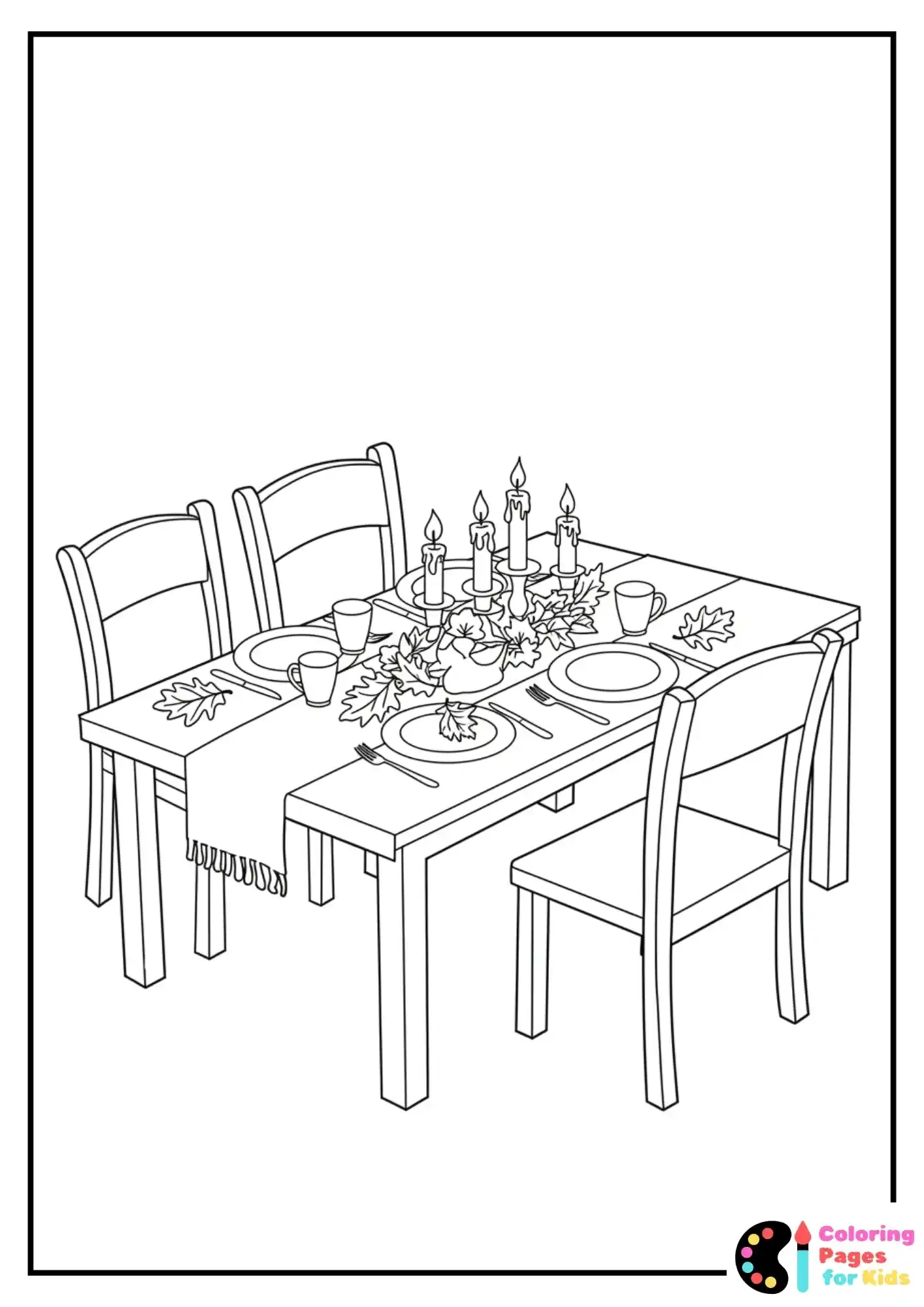 Free Thanksgiving Coloring Pages (Printable Pdfs) pertaining to Candle Coloring Sheet Thanksgiving