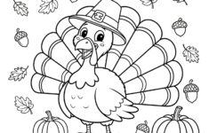 Fun Turkey Coloring Page For Kids - Printable &amp; Engaging within Thanksgiving Animals Coloring Sheet Cute Turkey