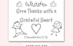 Give Thanks With A Grateful Heart Bible Verse Coloring Page For intended for Thanksgiving Color Sheets Give Thanks With A Grateful Heart