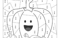 Grade 6 Thanksgiving Fraction Worksheets Worksheets regarding Thanksgiving Fraction Color Sheets