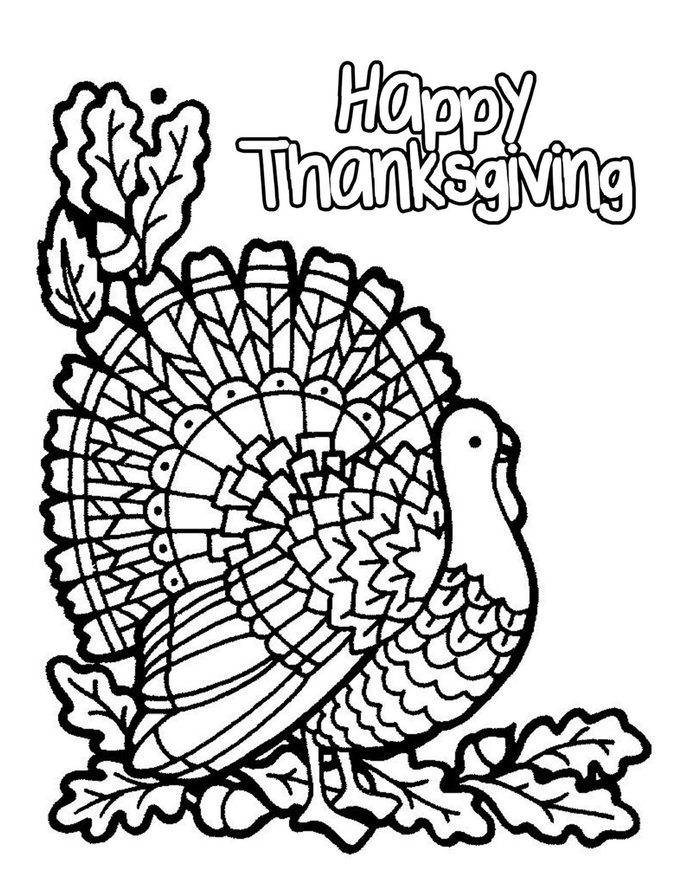 Halloween Simple Turkey - Thanksgiving Coloring Pages For Adults intended for Simple Coloring Sheets For Adults Thanksgiving