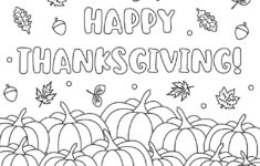Happy Thanksgiving Coloring Pages - 20 Free Printables | Printabulls regarding Fre Happy Thanksgiving Coloring Sheet