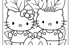 Hello Kitty Fall Coloring Pages (27 Free Printable Pdfs) in Kitty Thanksgiving Coloring Sheet