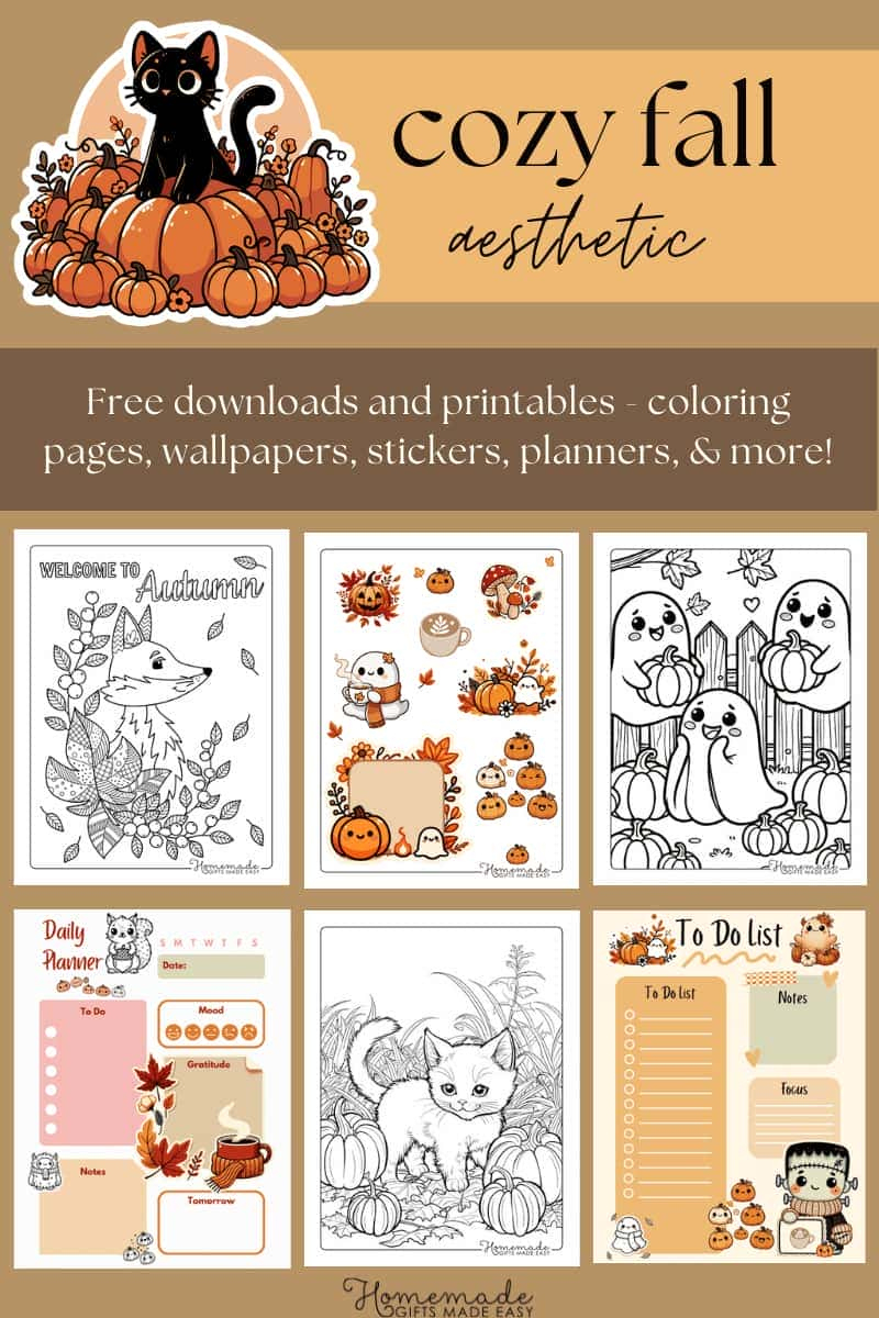 How To Have A Cozy Fall Aesthetic (With Free Downloads And in Thanksgiving For Emily Ann Color Sheet
