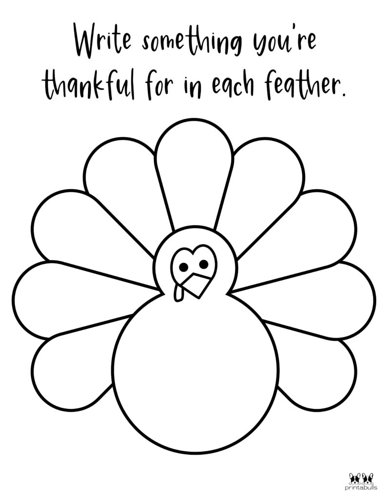 I Am Thankful For&amp;#039; Printables - 10 Unique Worksheets | Printabulls in Thanksgiving Color Sheet What I&amp;#039;M Thankful For