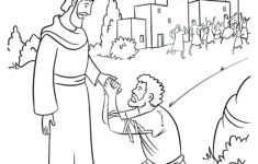 Jesus Heals Ten Lepers | Children'S Sermons From Sermons4Kids inside Thanksgiving Coloring Sheet The Ten Lepers