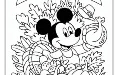 Mickey Mouse Thanksgiving Coloring Page (9 Coloring Sheets) - Cute for Coloring Sheet Thanksgiving