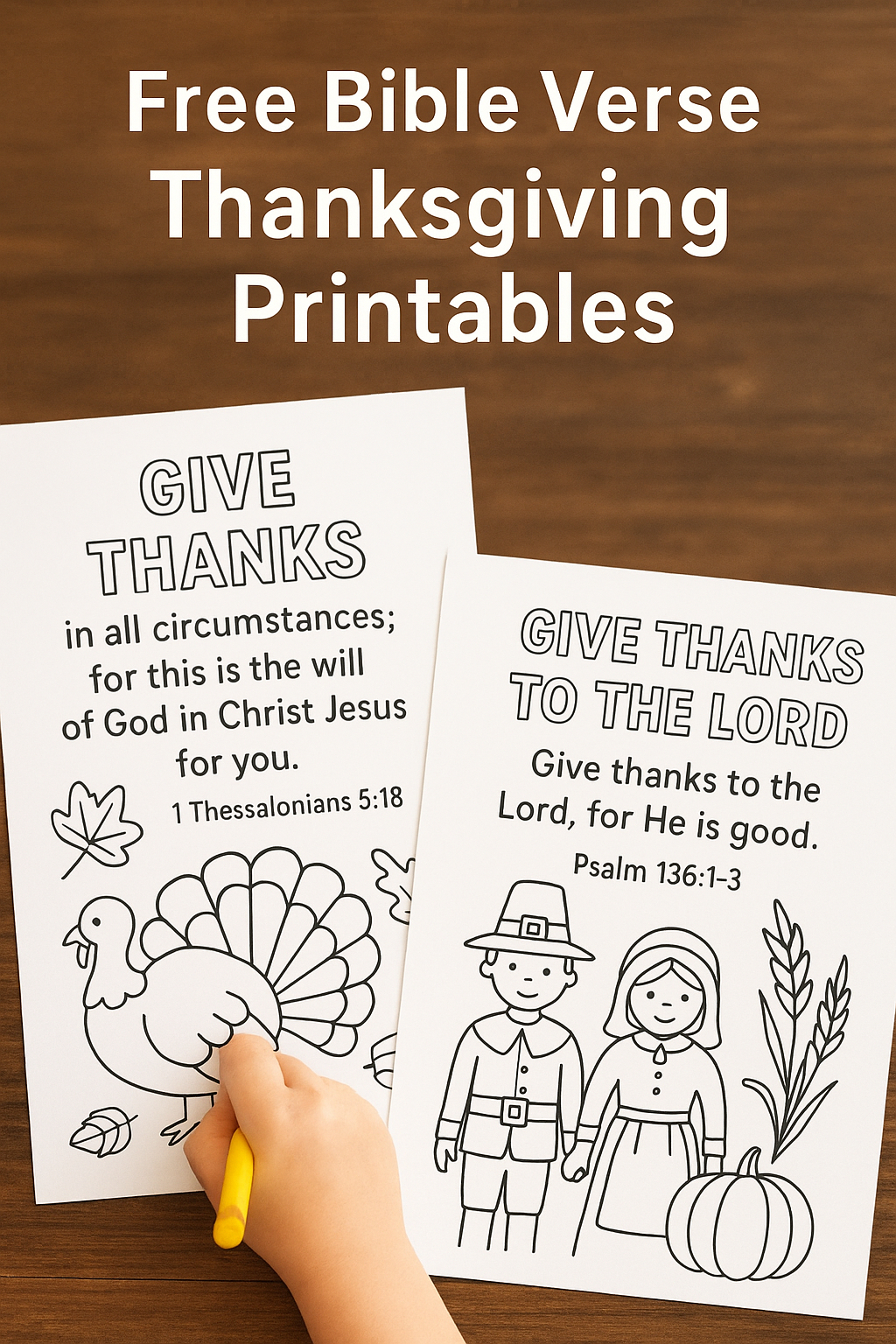 Nanny To Mommy: Coloring Sheets for Christian Thanksgiving 4K Coloring Sheet