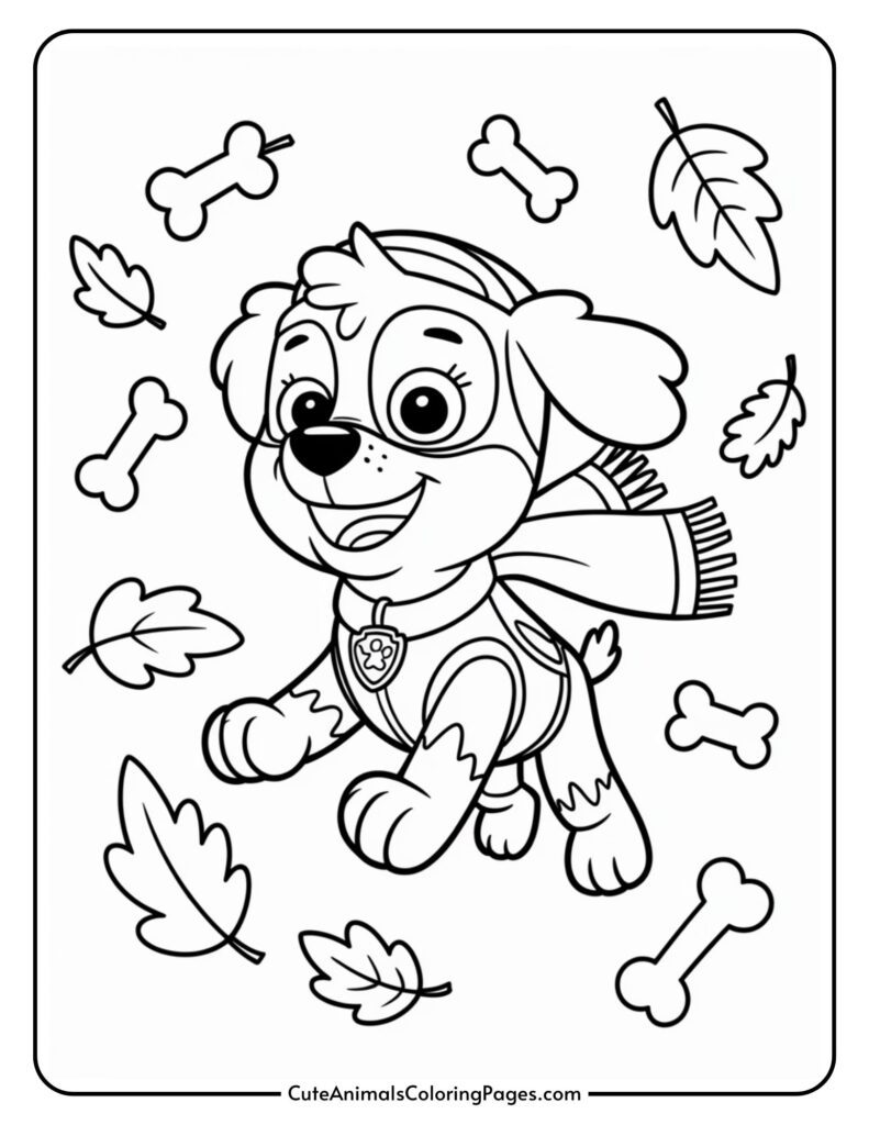 Paw Patrol Thanksgiving Coloring Pages (9 Sheets To Color) - Cute pertaining to Paw Patrol Thanksgiving Coloring Sheet Free