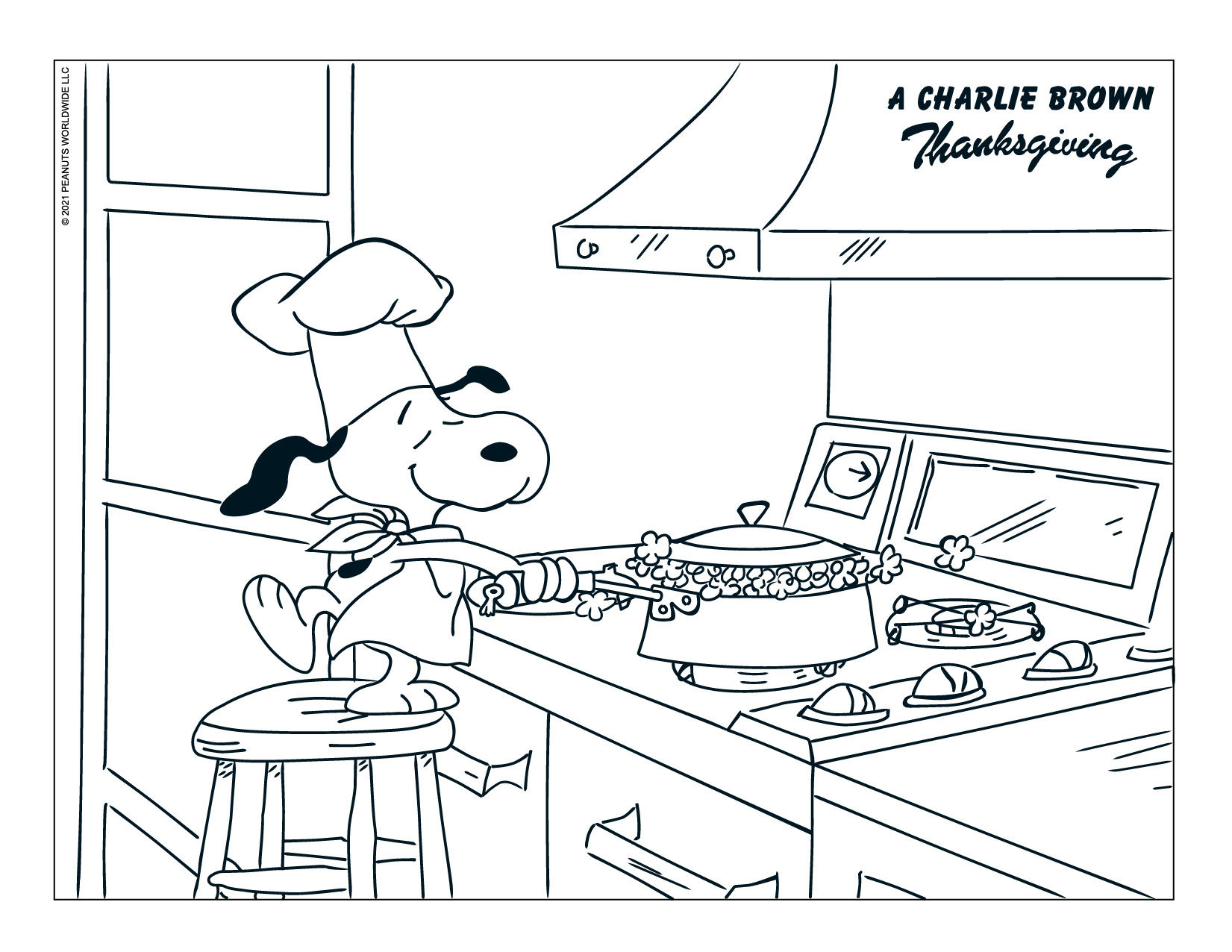 Peanuts Coloring Sheets | Peanuts throughout Snoopy Coloring Sheet Thanksgiving