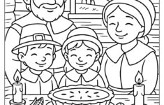 Pilgrim Coloring Pages - Free Pdf To Download And Print pertaining to Pilgrims Thanksgiving Coloring Sheet