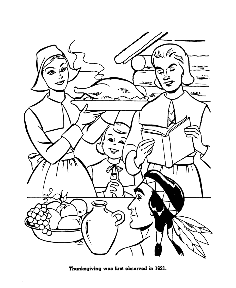 Pilgrim Coloring Pages – Printable Coloring Pages. Free inside Wafirst Thanksgiving Coloring Sheets