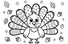 Pre K Thanksgiving Coloring Page: Fun &amp; Festive within Thanksgiving Coloring Sheets Pre-K
