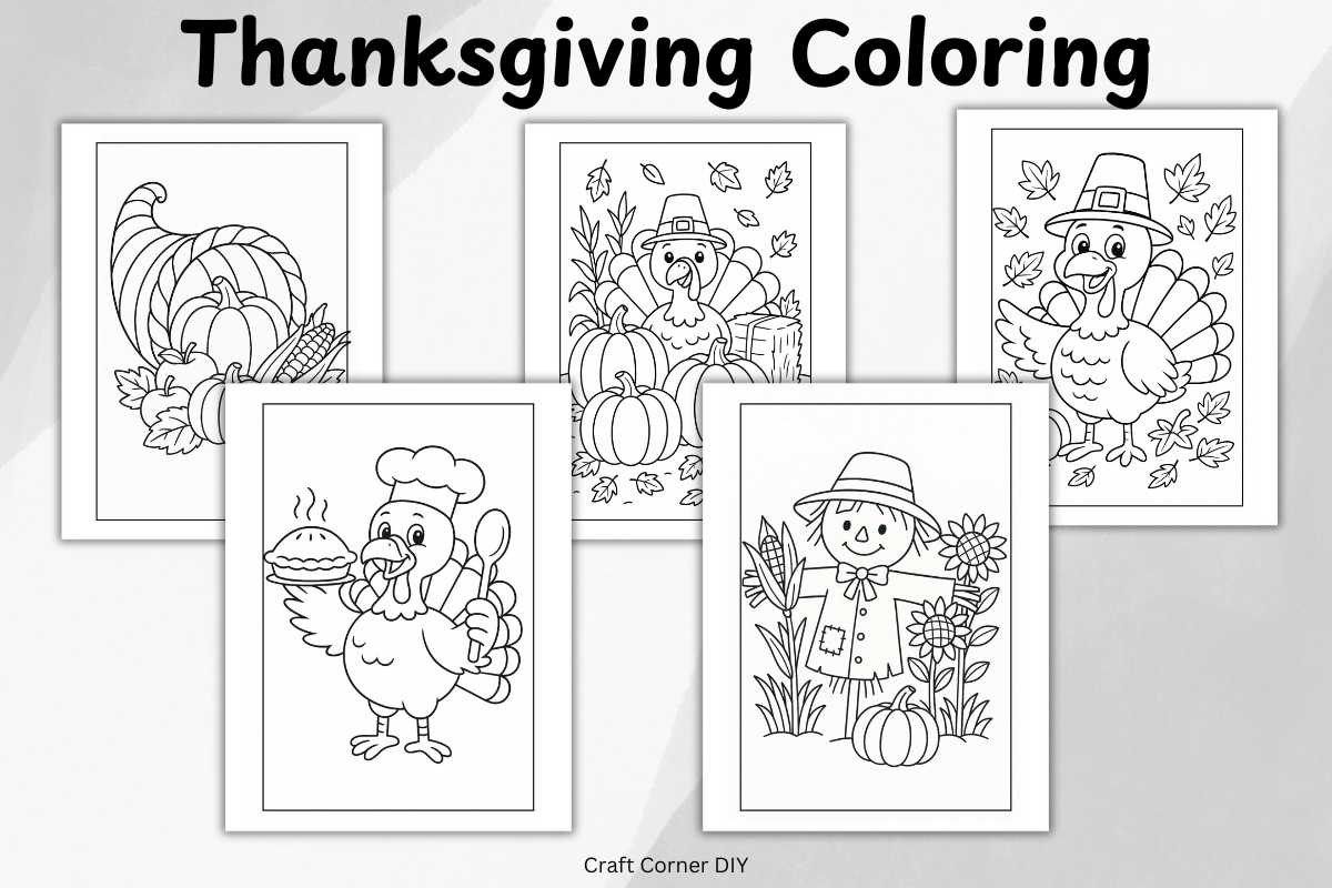Simple Thanksgiving Coloring Pages For Kids | Craft Corner Diy regarding Nick Jr Thanksgiving Color Sheets Kindergarteners