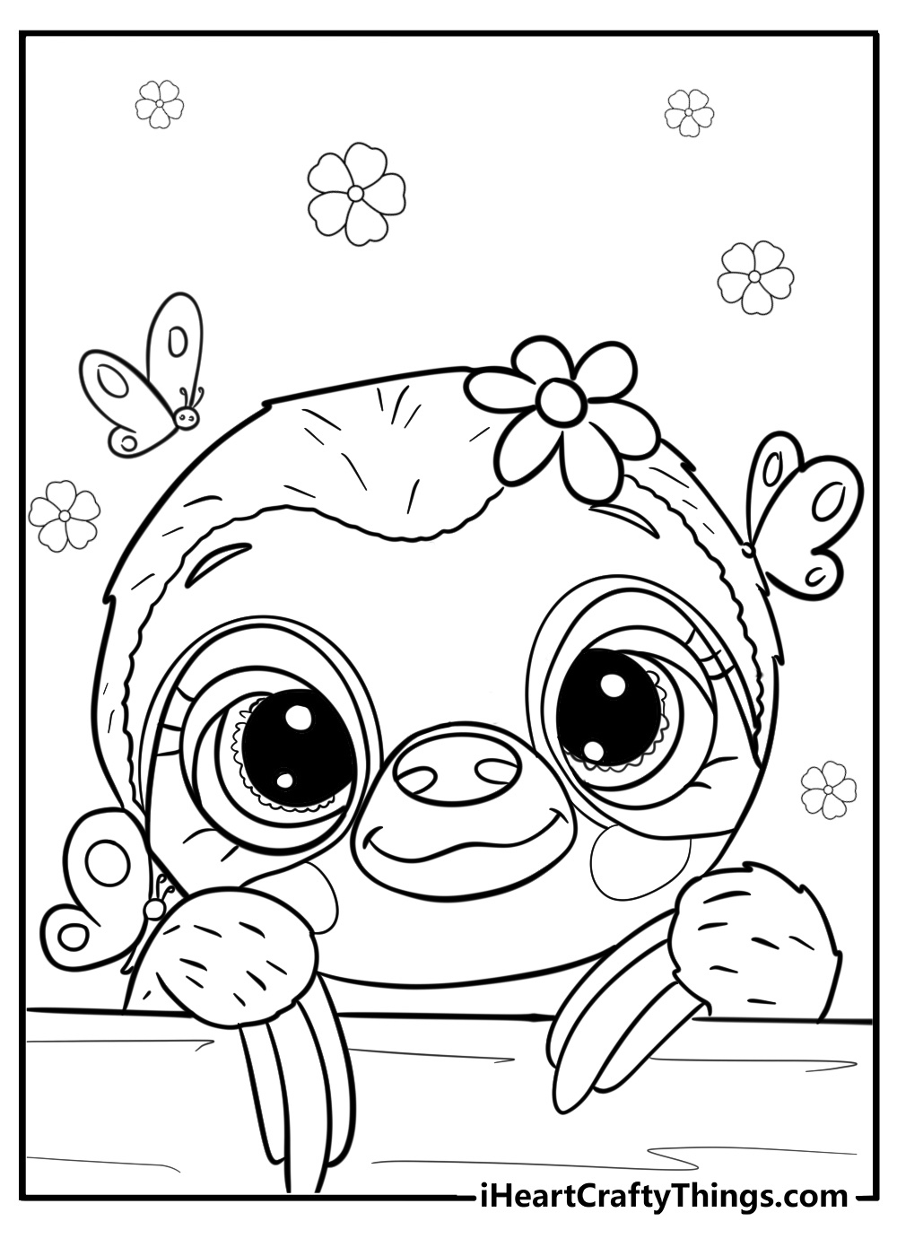Sloth Coloring Pages (32 Free To Print Worksheets For Kids) pertaining to Thanksgiving Day Sloth Coloring Sheet