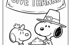 Snoopy Thanksgiving Coloring Pages (7 Pages To Print) - Cute intended for Pilgram Snoopy Thanksgiving Coloring Sheet