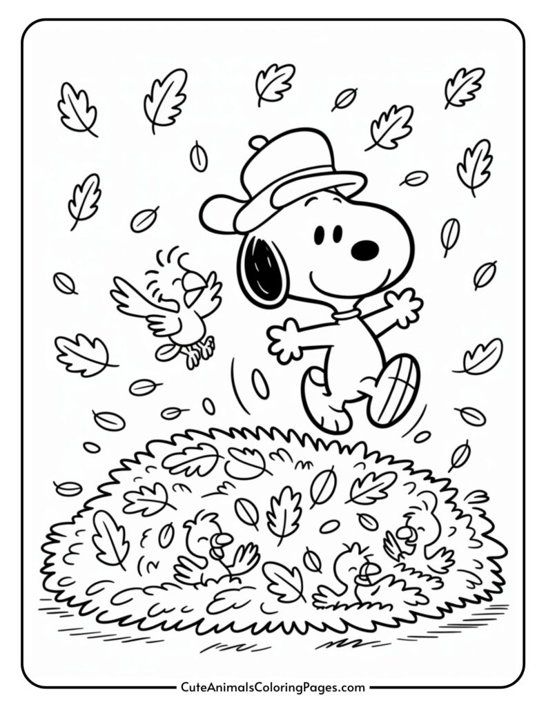 Snoopy Thanksgiving Coloring Pages (7 Pages To Print) - Cute within Thanksgiving Peanuts Coloring Sheet