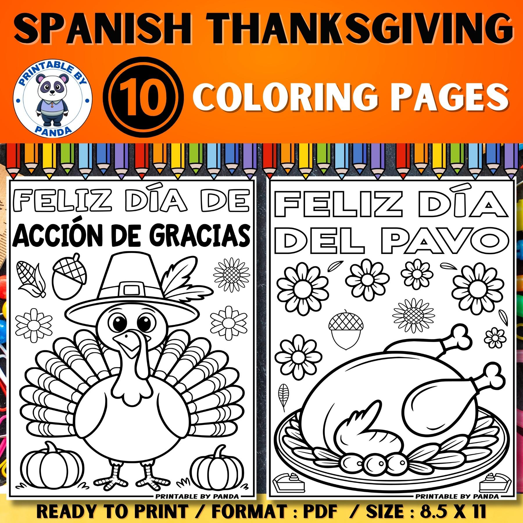 Spanish Coloring Pages Thanksgiving Actividad - Dia De Accion De with Spanish Thanksgiving Coloring Sheets