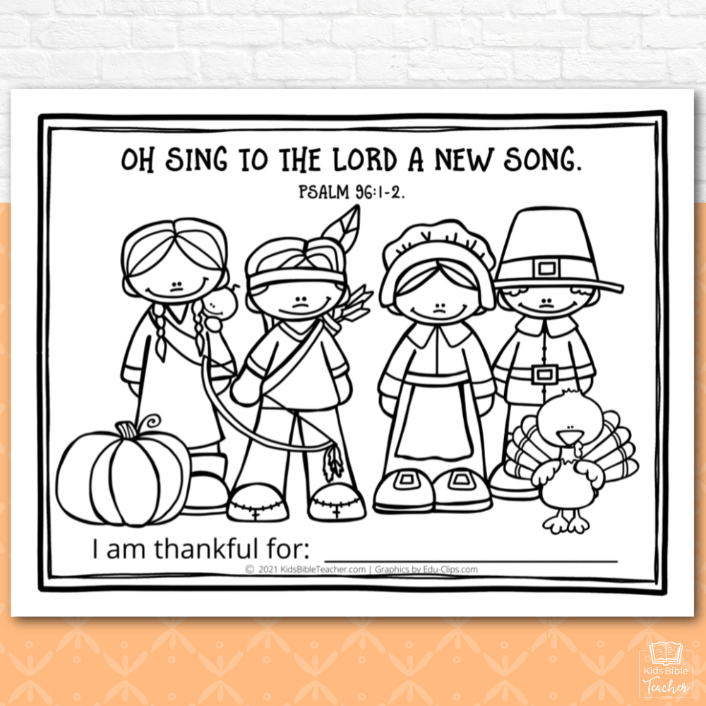 Thanksgiving Activity Pages With Thanksgiving Bible Verses For throughout Thanksgiving Color Sheets For Sunday School
