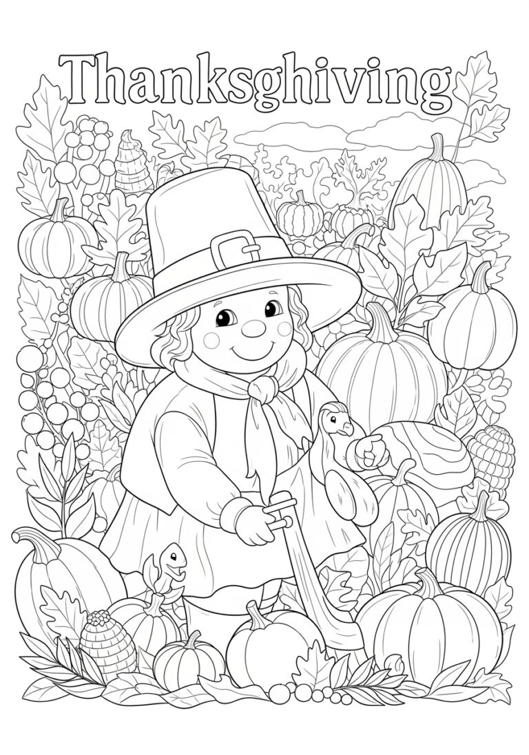 Thanksgiving Color Sheet For Adults - Printable Harvest Fun with Thanksgiving Mindfulness Coloring Sheets Free