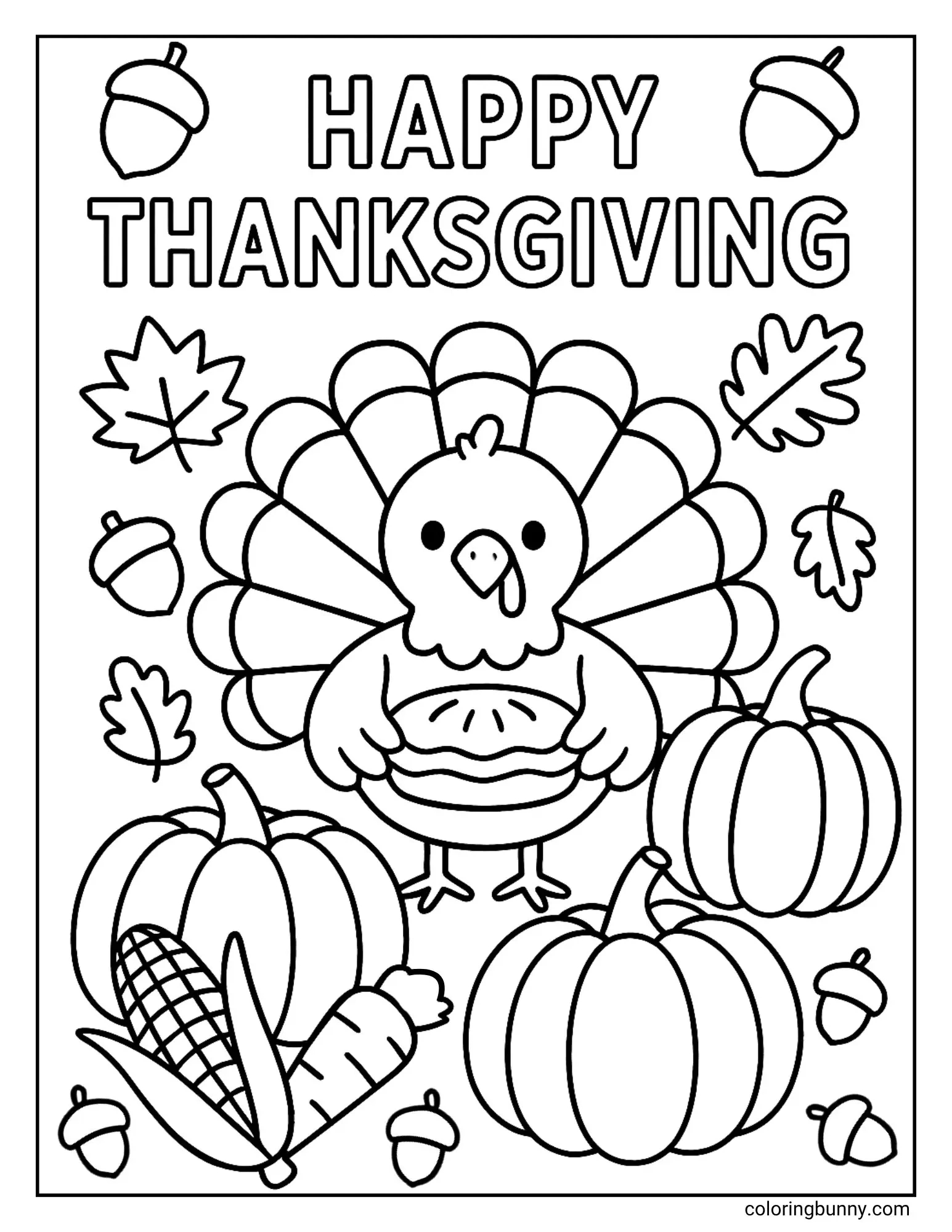 Thanksgiving Coloring Pages (44 Free Printable Pdfs) with regard to Large Thanksgiving Coloring Sheet
