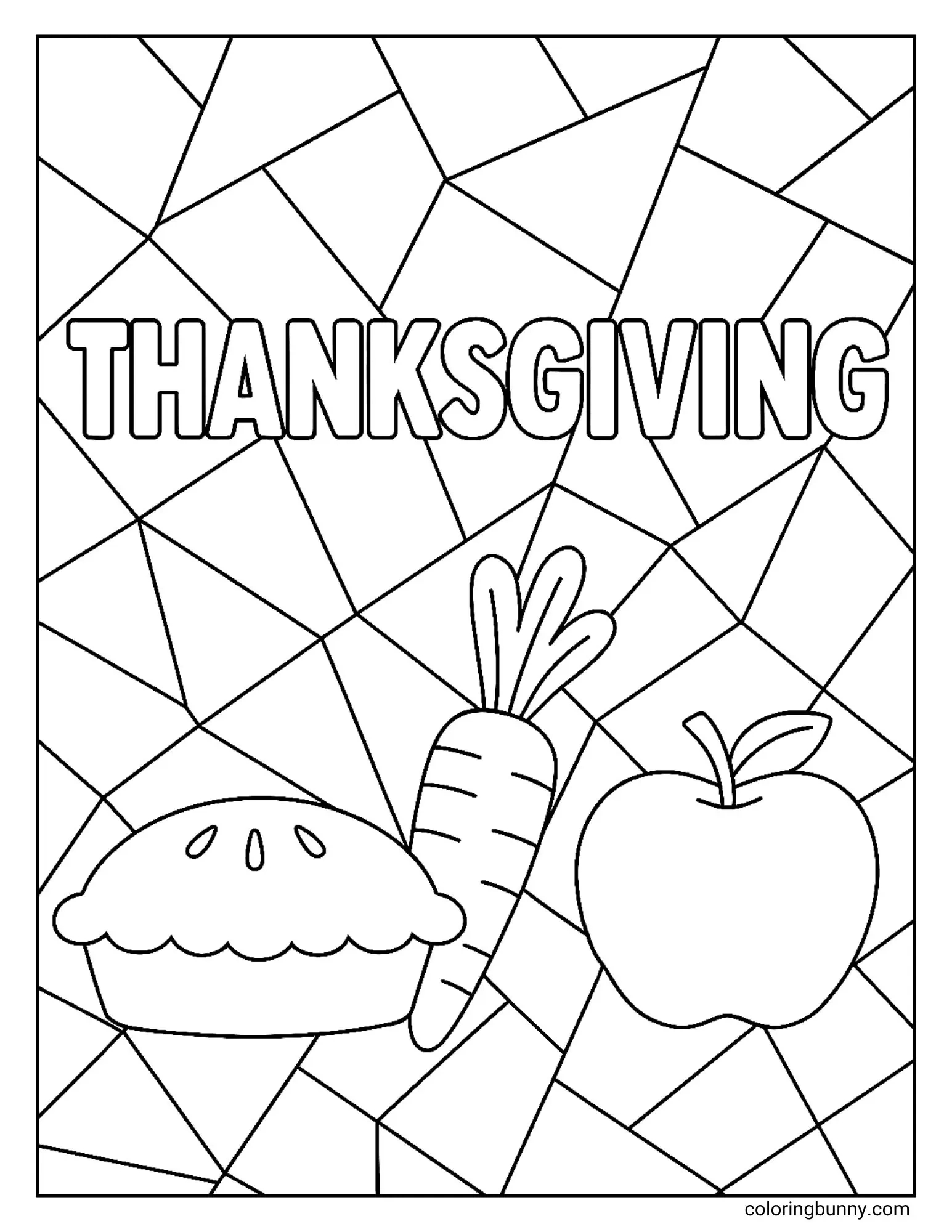 Thanksgiving Coloring Pages (44 Free Printable Pdfs) within Geometric Thanksgiving Coloring Sheets