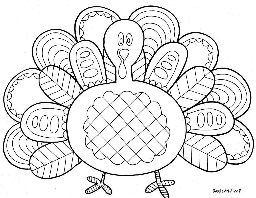 Thanksgiving Coloring Pages - Doodle Art Alley in Thanksgiving Holiday Coloring Sheets