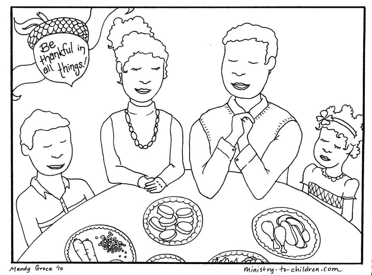 Thanksgiving Coloring Pages (Free Printable For Kids) for Thanksgiving Coloring Sheet For Church