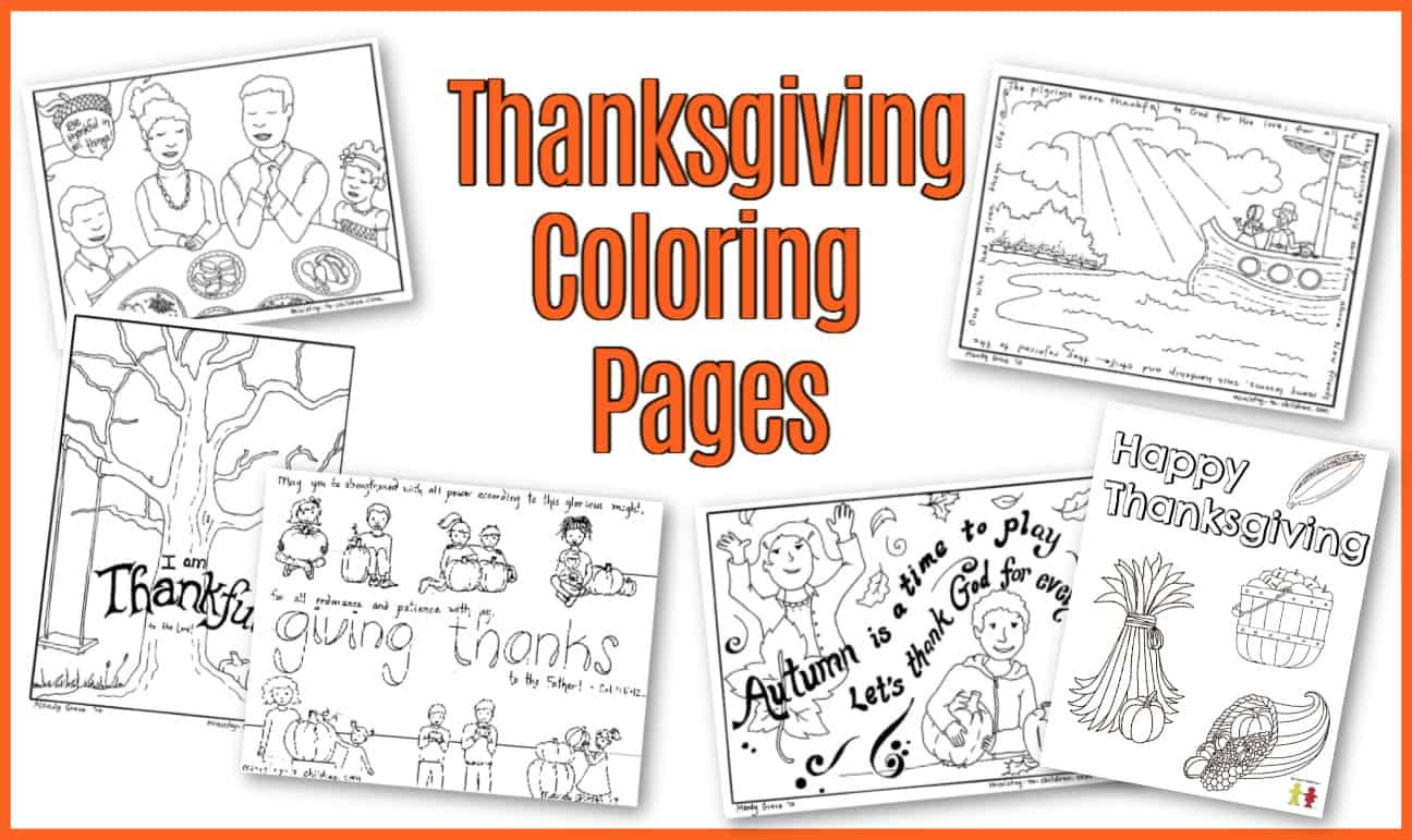Thanksgiving Coloring Pages (Free Printable For Kids) intended for Printable Color Sheets For Sunday School Thanksgiving