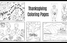 Thanksgiving Coloring Pages (Free Printable For Kids) regarding Thanksgiving Coloring Sheets Pilgrum Girls and Boyschurch