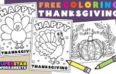 Thanksgiving Coloring Pages (Free Printables) - Superstar Worksheets inside Free Thanksgiving Day Color Sheets For Kids