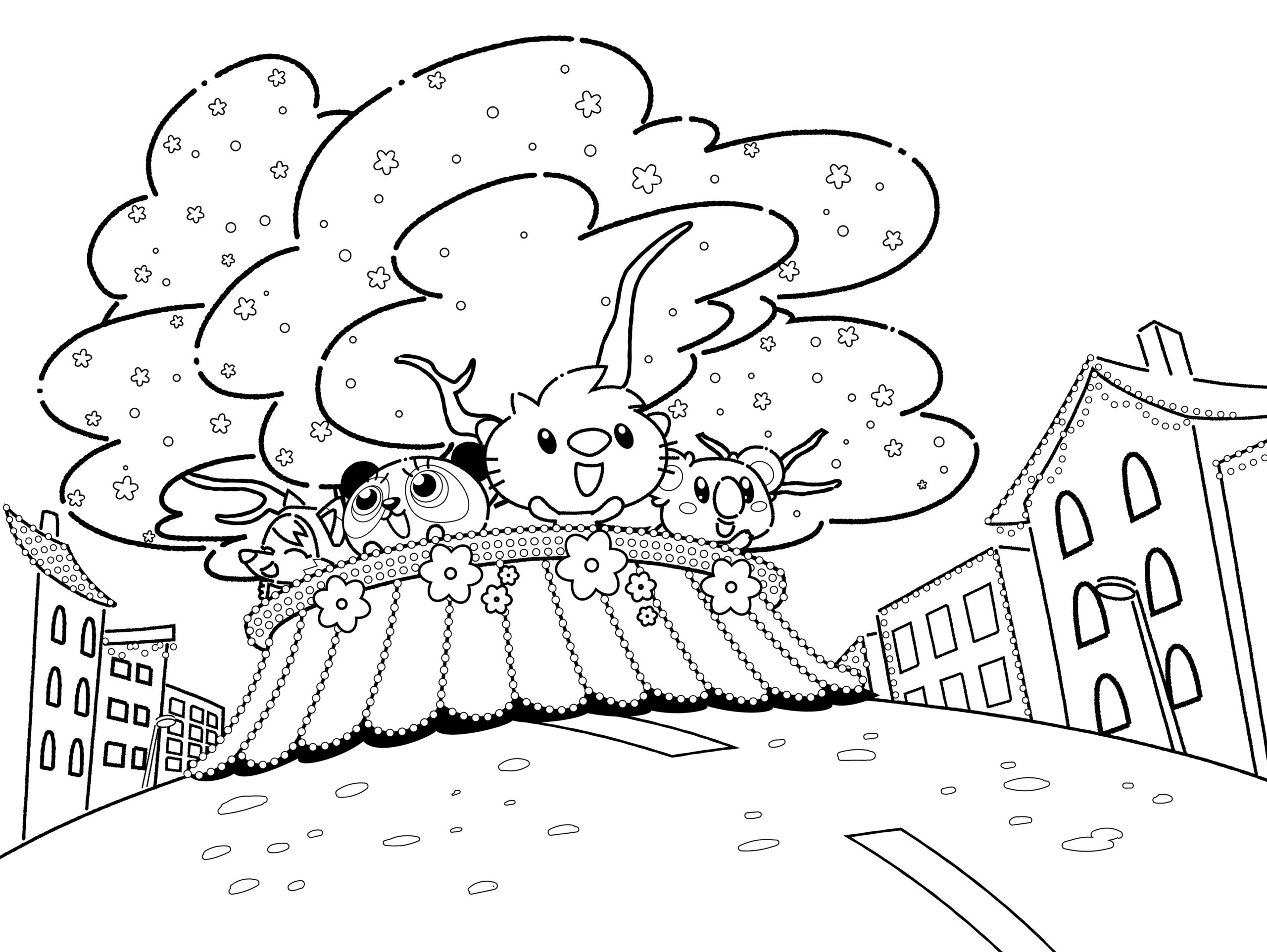Thanksgiving Coloring Pages - Moshi inside Thanksgiving Float Coloring Sheets