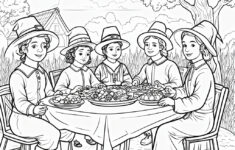 Thanksgiving Coloring Pages - Plugger Ai Designer within Color Sheets First Thanksgiving