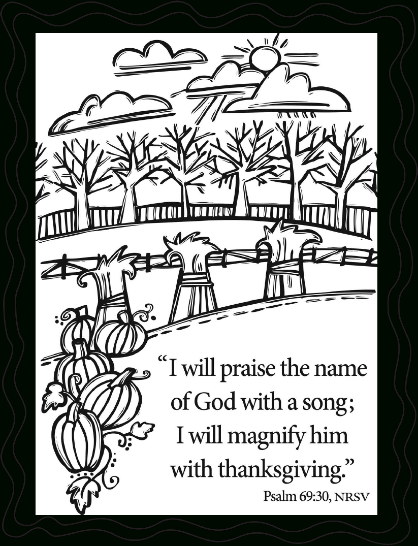 Thanksgiving Coloring Pages Scripture | Pdf | Career &amp;amp; Growth within Biblical Thanksgiving Coloring Sheets