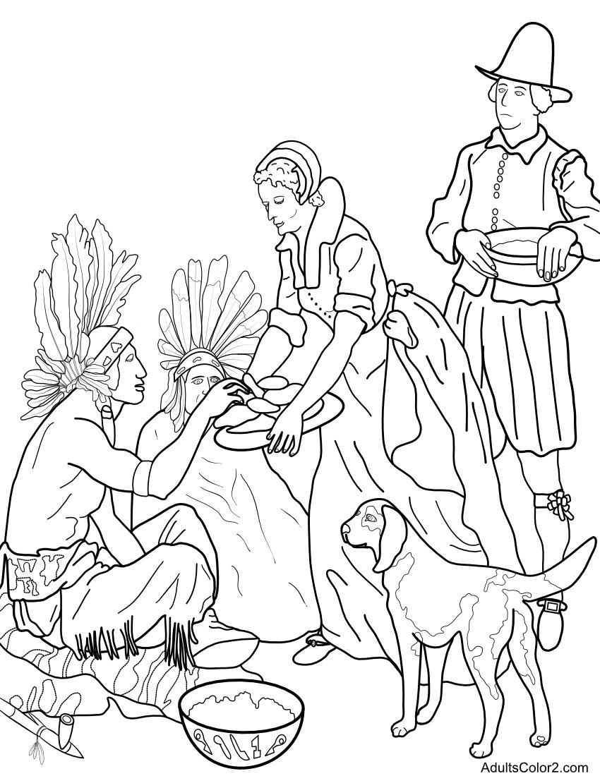 Thanksgiving Coloring Pages: Tint Yourself A Turkey! regarding The First Thanksgiving Coloring Sheet