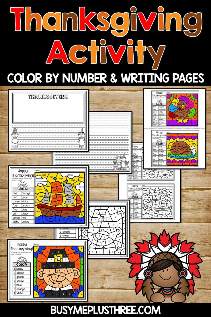 Thanksgiving Colornumber Kindergarten - 2Nd Grade for Thanksgiving 6Th Math Coloring Sheet Tpt