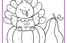 Thanksgiving Colornumber Pages - K12 Math Worksheets inside Thanksgiving Coloring Sheets 2nd Grade
