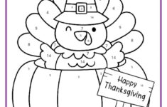 Thanksgiving Colornumber Pages - K12 Math Worksheets inside Thanksgiving Coloring Sheets 4Th Grade