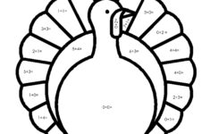 Thanksgiving Colornumber: Simple Addition | Squarehead Teachers with Math Thanksgiving Coloring Sheets