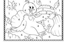 Thanksgiving Colornumber Worksheet - Free Printable, Digital within Color Thanksgiving Sheet By Grammar