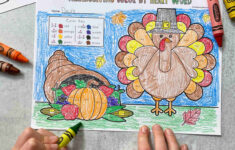 Thanksgiving Colorsight Word Printables - Literacy Learn intended for Sightword Preprimer Coloring Sheets Thanksgiving Free