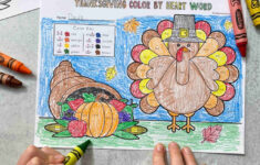 Thanksgiving Colorsight Word Printables - Literacy Learn pertaining to Free Thanksgiving Sight Word Coloring Sheets For Kids