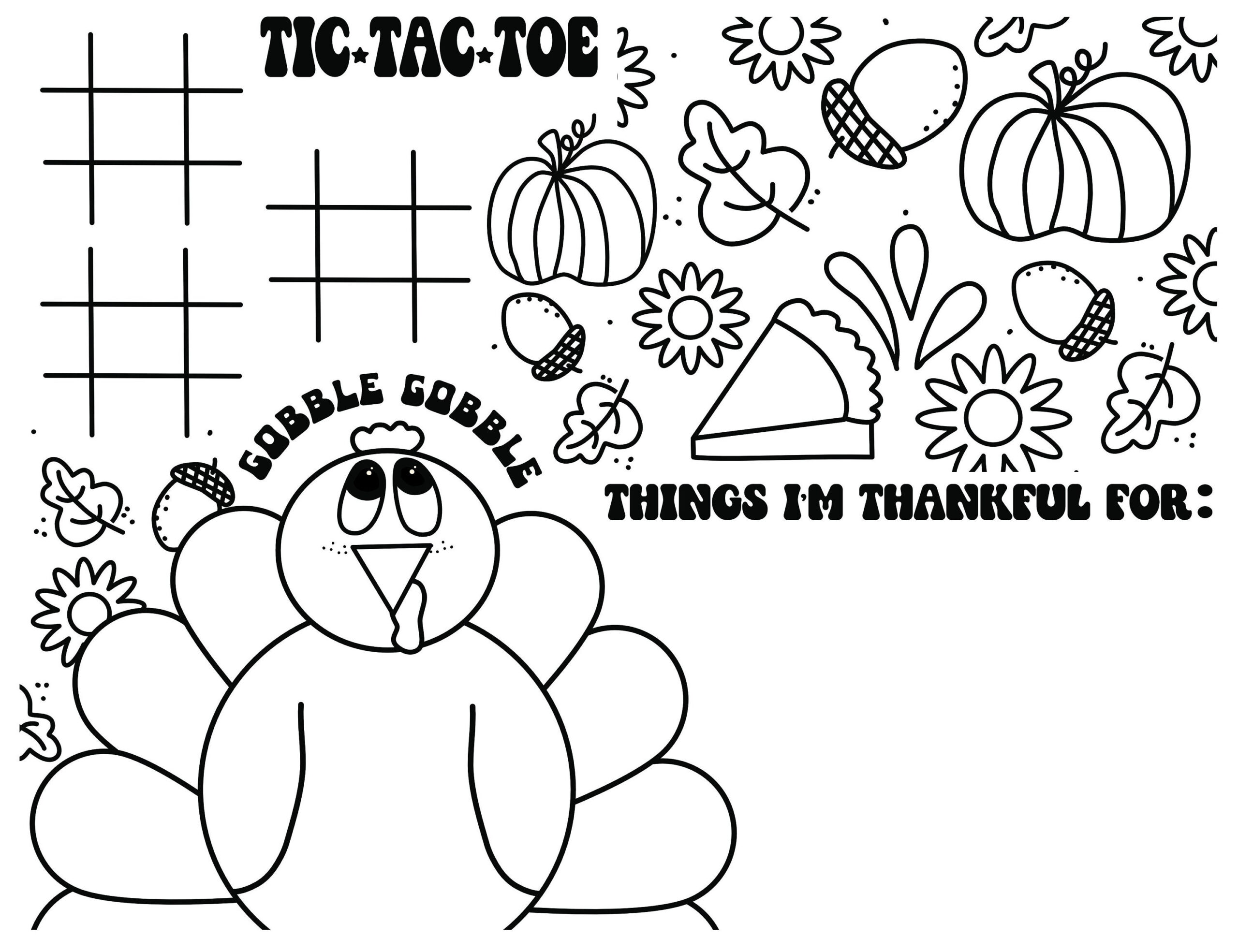Thanksgiving Fall Activity Coloring Pages - Etsy for Thanksgiving Fall Coloring Sheets