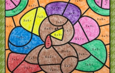 Thanksgiving Math Coloring Sheets Multiplication - Colornumber throughout Thanksgiving Math Coloring Sheet For 3Rd Grade
